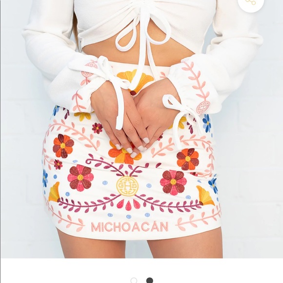 Catrina Embroidered Skirt - Picture 3 of 3